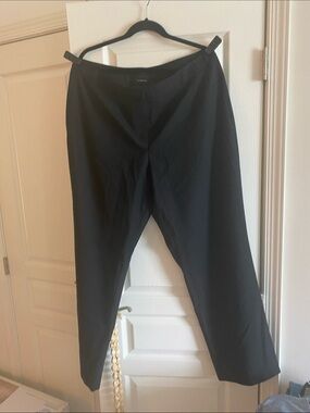 Classic Black Straight-Leg Dress Pants